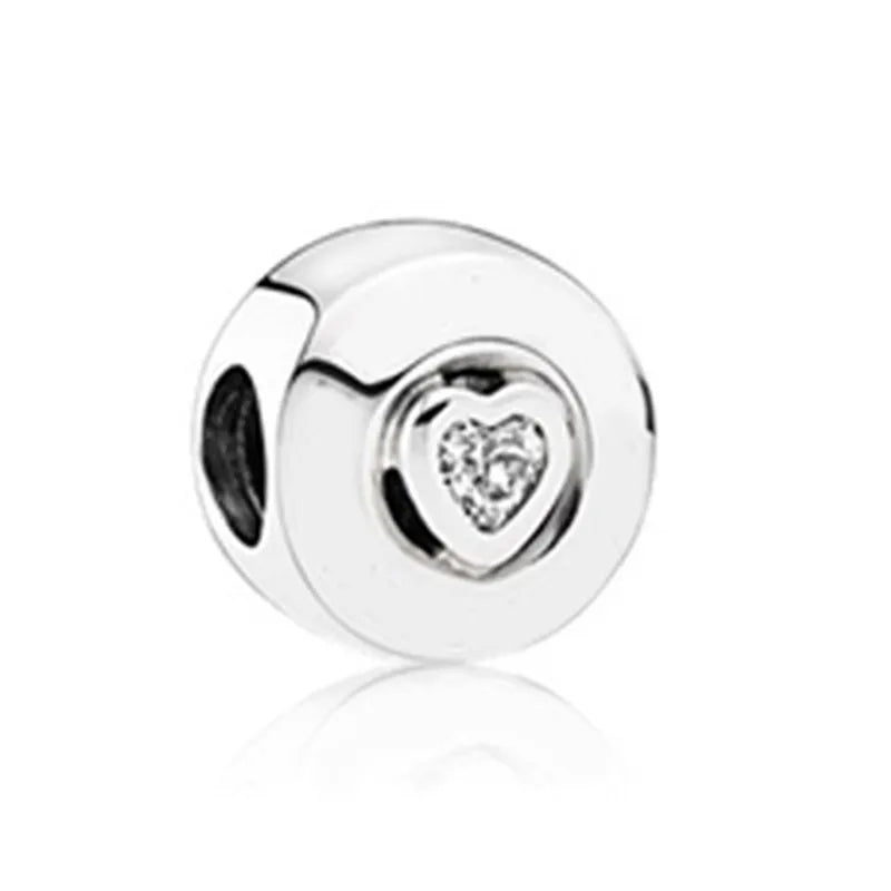 925 Silver Charms Bead High Heels Pendant for DIY Bracelet
