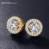 WED zircon earrings Snowflake earring crystals Austrian couple wild ea