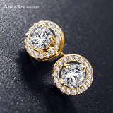 WED zircon earrings Snowflake earring crystals Austrian couple wild ea