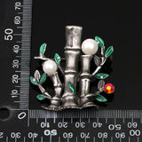 Royal Bamboo Shell Pearl Brooch for Party Gift Accessories