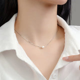 925 Silver Pearl Necklace Pendant for Women