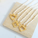 Baroque Pearl Necklace 18KGF OT Clasp 6-7mm - Fine Jewelry