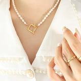 Baroque Pearl Necklace 18KGF OT Clasp 6-7mm - Fine Jewelry