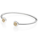 S925 Silver Bangle Chain for Women DIY Charm Bracelet