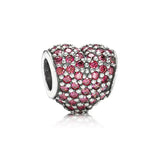 Heart Charm Beads for Pandora Bracelet DIY Jewelry Gift
