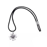 S925 Sterling Silver Heart Clover Beads Key Pendant