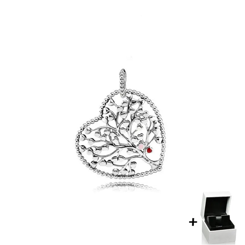 S925DIY Sterling Silver Love Key Star Love Heart Pendant for Women