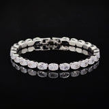 Rose Oval Bracelet Bangle Women Anniversary Gift Jewelry