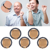 70 Years Old Greeting Card Bracelet Natural Frosted Stone Men's Gift