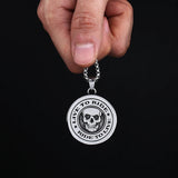 316L Stainless Steel Motorcycle Pendant Necklace Unisex Gothic Choker