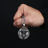 316L Stainless Steel Motorcycle Pendant Necklace Unisex Gothic Choker