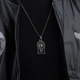 316L Stainless Steel Skull Pendant Necklace Evil Chain Unisex Gothic Choker