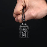 316L Stainless Steel Skull Pendant Necklace Evil Chain Unisex Gothic Choker