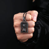 316L Stainless Steel Skull Pendant Necklace Evil Chain Unisex Gothic Choker