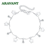 925 Silver Butterfly Charms Bracelets - Wedding Jewelry