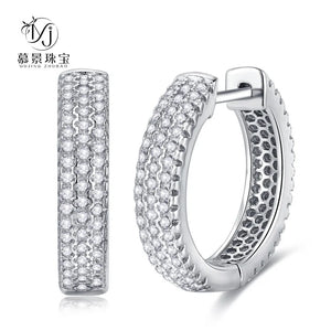 925 Silver Cutout Earring for Men and Women