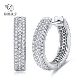 925 Silver Cutout Earring for Men and Women