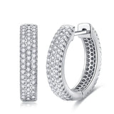 925 Silver Cutout Earring for Men and Women