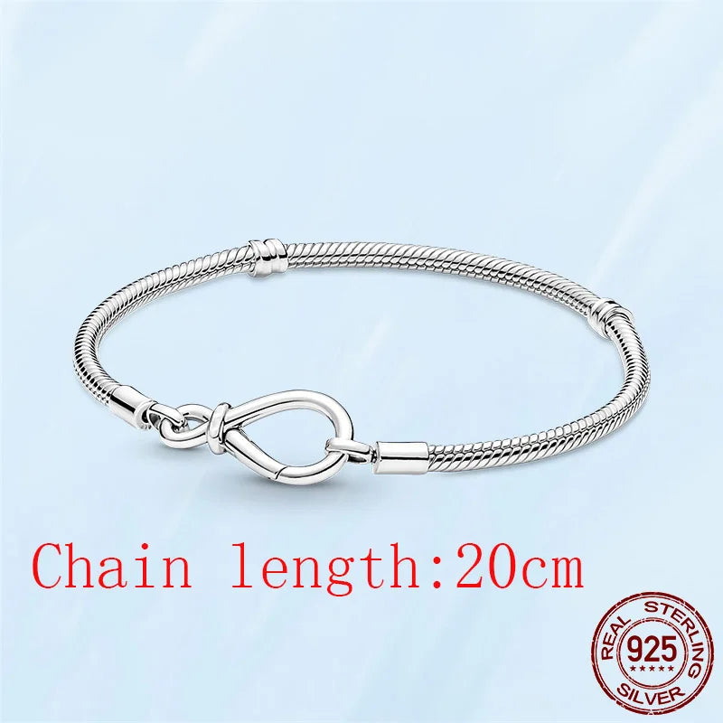 925 Heart Chain Bracelet for Women