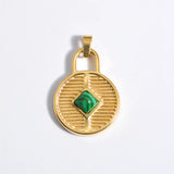 925 Silver DIY Natural Stone Drop Pendants for Women