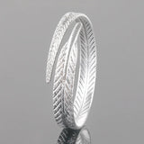 925 Silver Bracelet Angel Feather Women Jewelry Gift