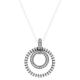 925 Silver Collier Signature Pave Pendant & Necklace