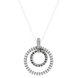 925 Silver Collier Signature Pave Pendant & Necklace