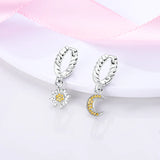 925 Silver Flower Bee Earrings for Women DIY Gift