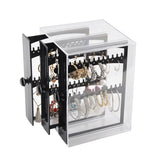 Acrylic Jewelry Storage Box Dustproof Hanging Rack Drawer Organizer