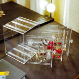 Acrylic Jewelry Storage Box Dustproof Hanging Rack Drawer Organizer