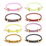 Adjustable Couple Red Rope Woven Bracelet Stainless Steel Jewelry
