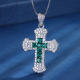 Vintage Cross Pendant Necklace Women's Jewelry Gift