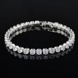 4mm Round Silver Bangle Bracelet for Women - Moonso S5773