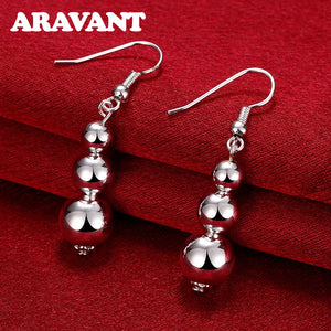 Arrival 925 Silver Bead Drop Earrings For Women Jewelry