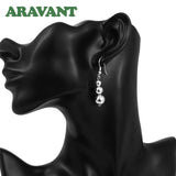 Arrival 925 Silver Bead Drop Earrings For Women Jewelry