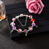 Green Flowers Bracelet for Women