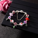 Green Flowers Bracelet for Women