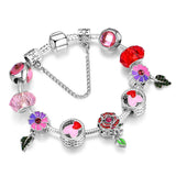 Green Flowers Bracelet for Women