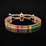 Arrival 4mm Rose Silver Tennis Bracelet for Women Party Gift
