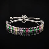 Arrival 4mm Rose Silver Tennis Bracelet for Women Party Gift