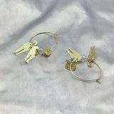 Crystal Piercing Hoop Earrings for Women Jewelry Gift