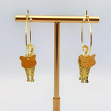 Crystal Piercing Hoop Earrings for Women Jewelry Gift