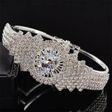 Heart Silver Bangle Bracelet for Women - Anniversary Gift S7384