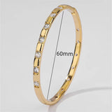 CZ Bangle For Women Men Wedding Plated Bracelets