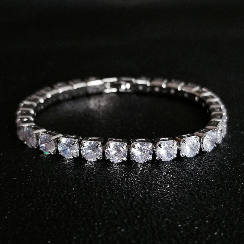 5mm Tennis Bracelet Bangle for Women Anniversary Gift S5446
