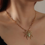Retro Halloween Spider Necklace For Women