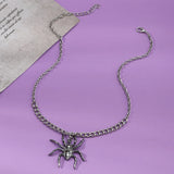 Retro Halloween Spider Necklace For Women