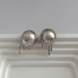 Metal Pearl Earrings for Women Crystal Daily Jewelry Gift