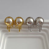 Metal Pearl Earrings for Women Crystal Daily Jewelry Gift