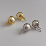 Metal Pearl Earrings for Women Crystal Daily Jewelry Gift